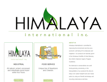 Tablet Screenshot of himalayaint.com